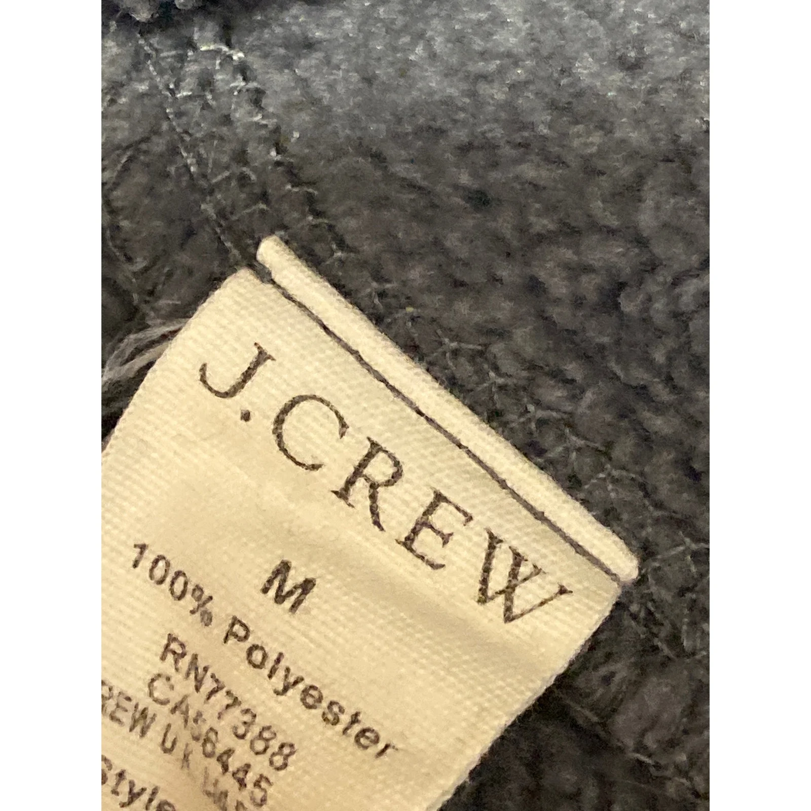 J.Crew Men's Gray Half Zip High Neck Long Sleeve Sweatshirt Sweater Top Size M - Image 4