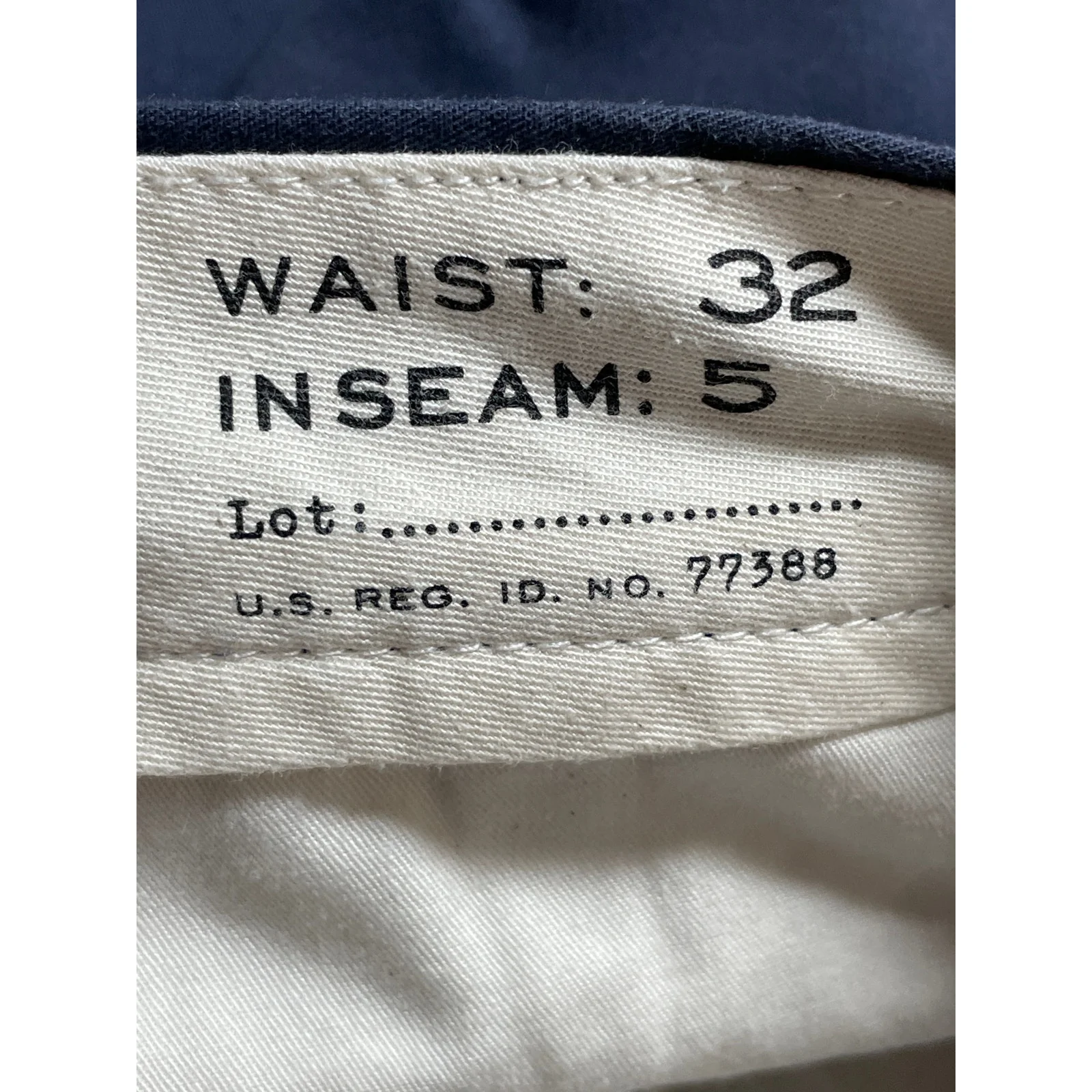 J.Crew Men's Navy Blue Flat Front Golf Chino Khaki Bermuda Casual Shorts 32/5 - Image 6