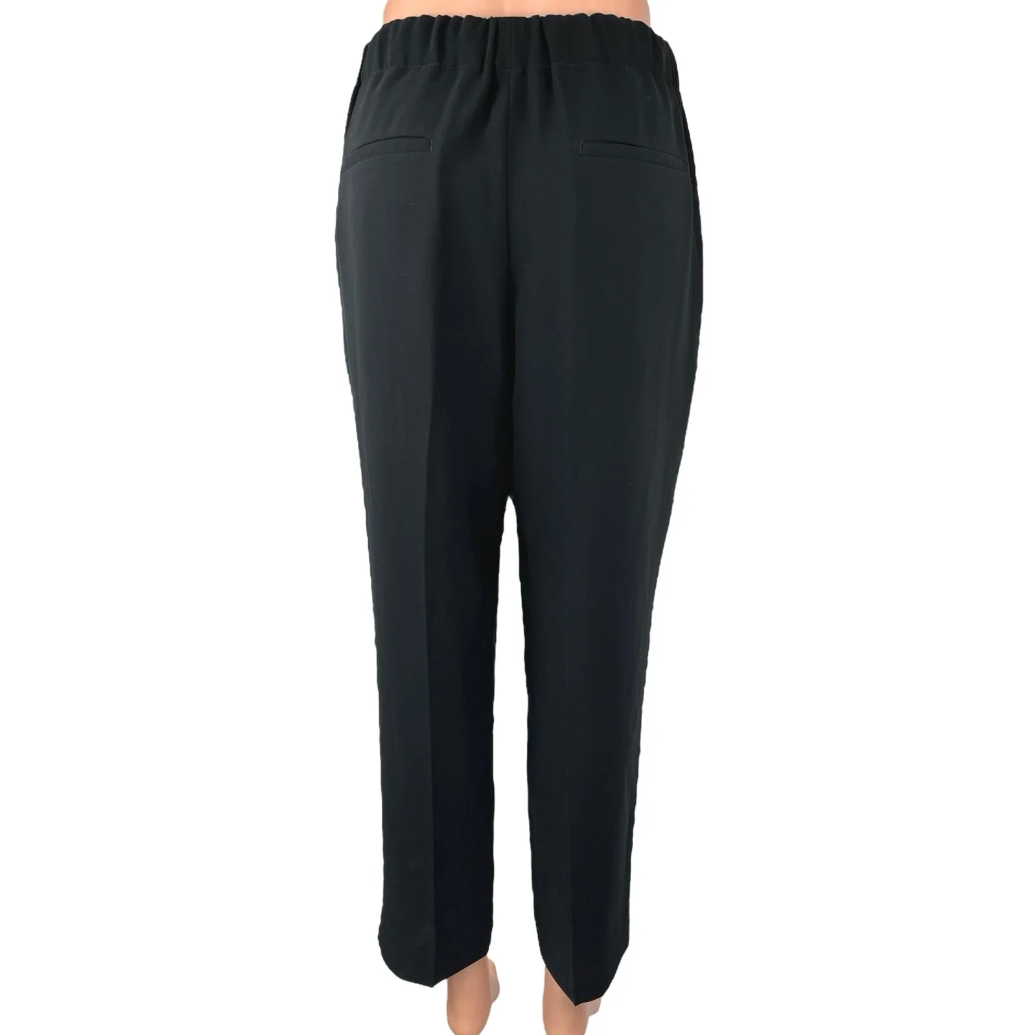 J.Crew Women's Black Tapered Straight Career Office Ankle Trousers Dress Pants 6 - Image 3