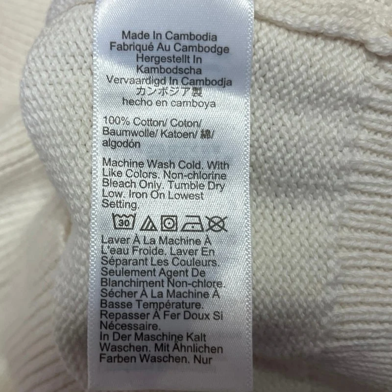 J.Crew Women's Cream Fair Isle Holiday Christmas Pullover Sweater Top Size L - Image 5