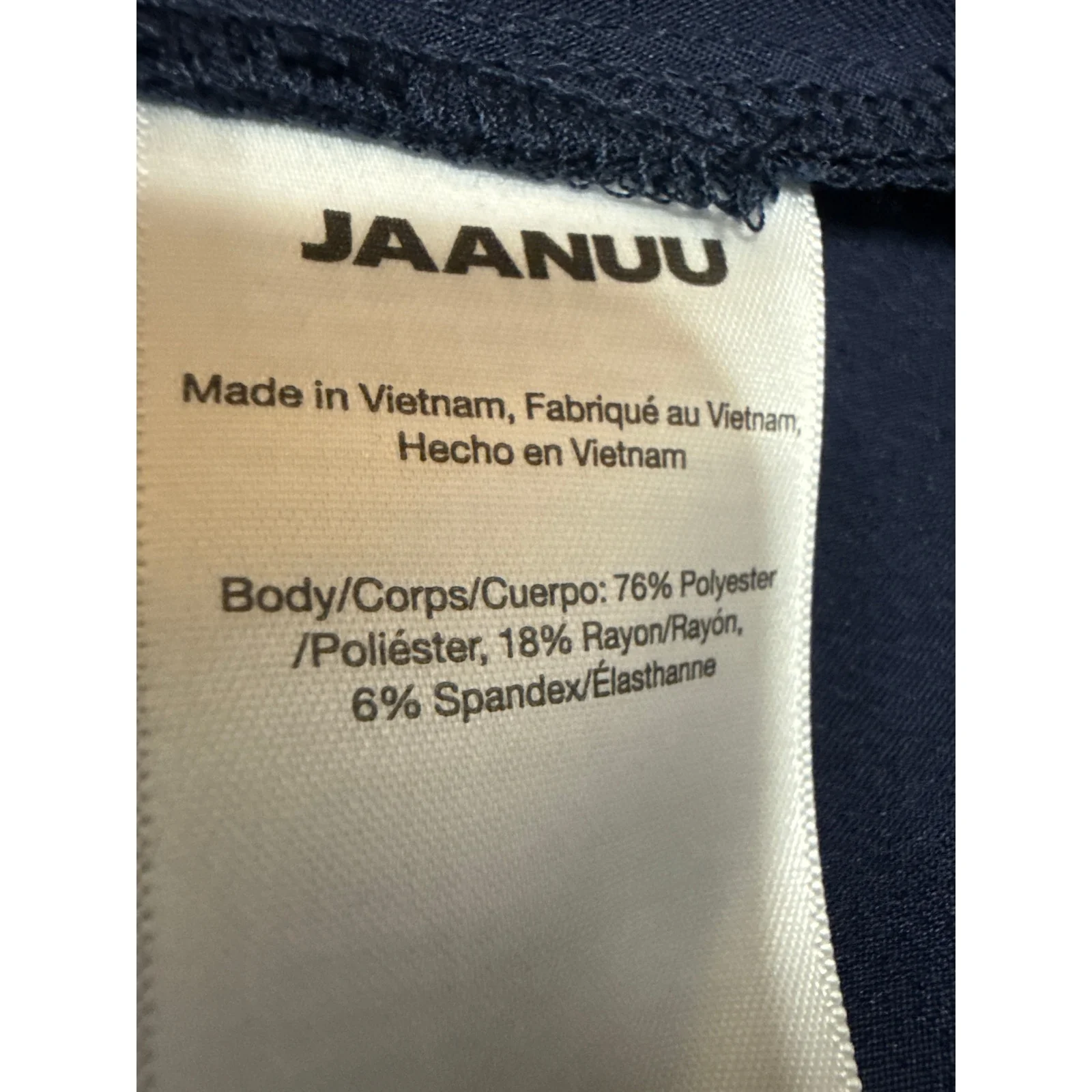 Jaanuu Blue Classic V-Neck Short Sleeve Pocket Medical Scrub Uniform Top Size M - Image 4
