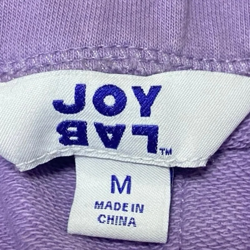 Joy Lab Women's Purple Drawstring High Waist Activewear Lounge Sweat Shorts M - Image 4