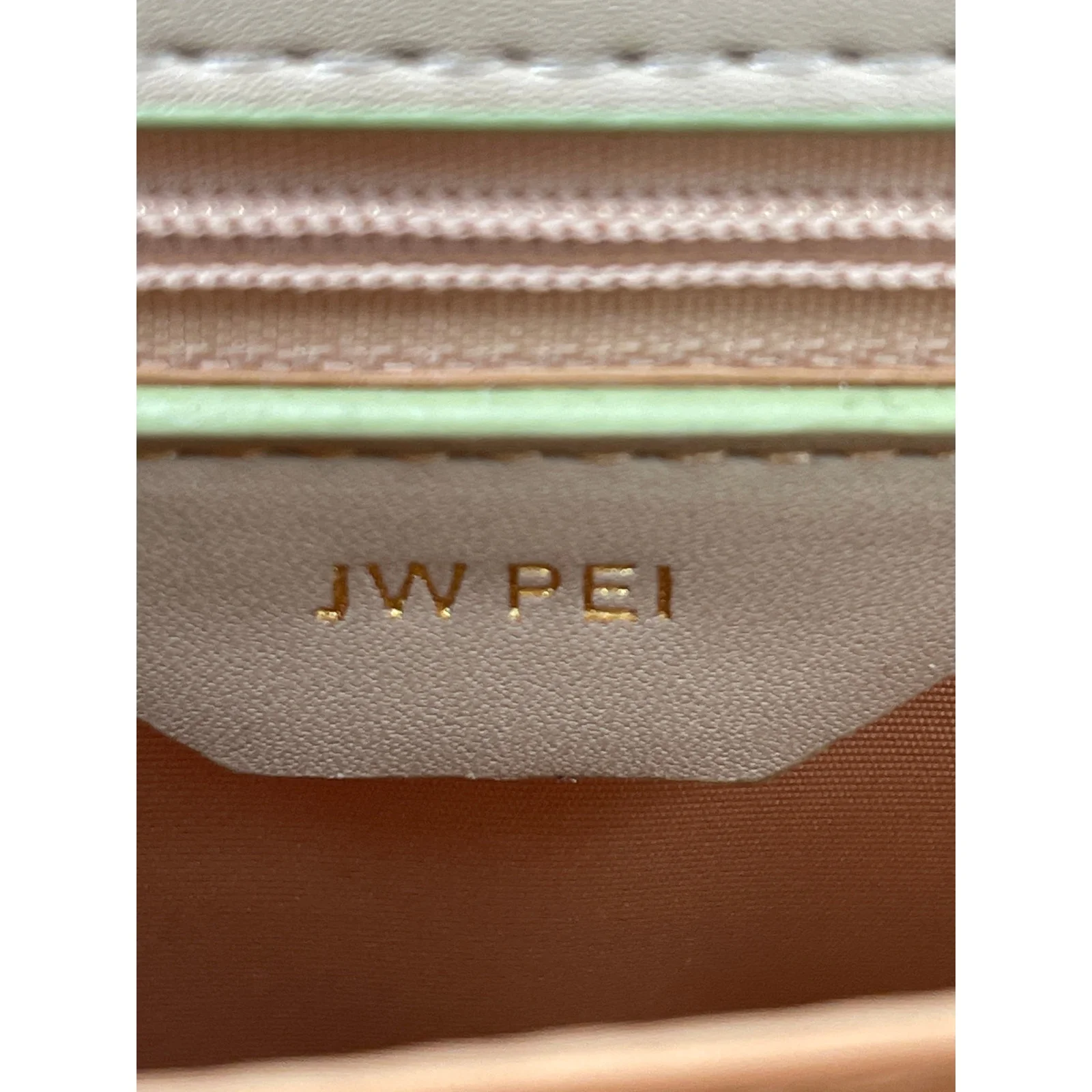 JW Pei Mini Flap Green Croc Faux Leather Vegan Crossbody Strap Bag Handbag OS - Image 7