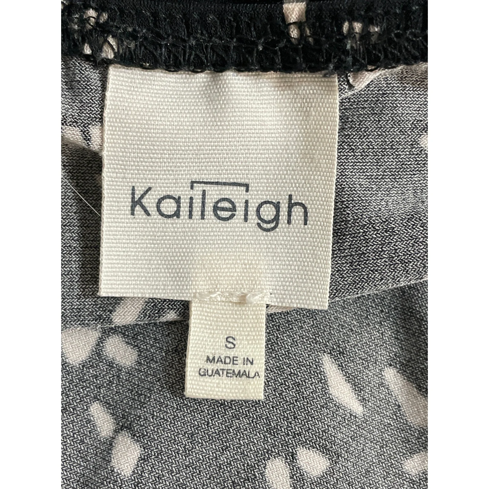 Kaileigh Black White Speckled Dot Sleeveless V Neck Cami Tank Jumpsuit Size S - Image 5