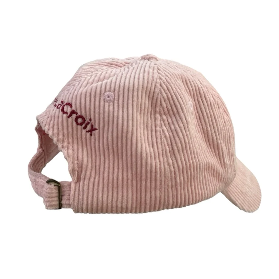 La Croix Pink Corduroy Soda Can Cherry Embroidered Adjustable Baseball Cap Hat S - Image 2