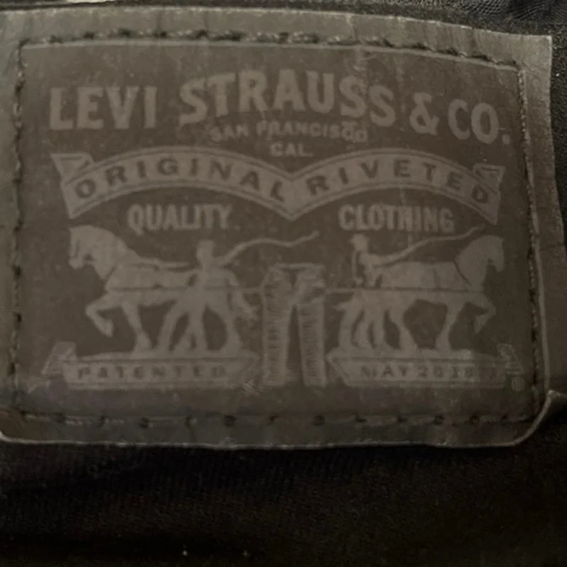Levi Strauss & Co. 720 Black Denim High Rise Flat Front Stretch Skinny Jeans 25 - Image 4