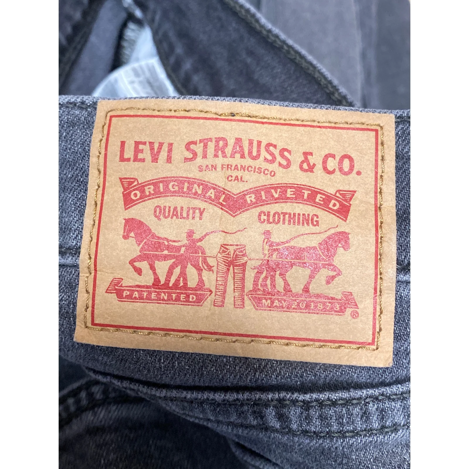 Levi's Women's Gray High Waisted Wedgie Skinny Straight Denim Jeans Pants Sz 32 - Image 7
