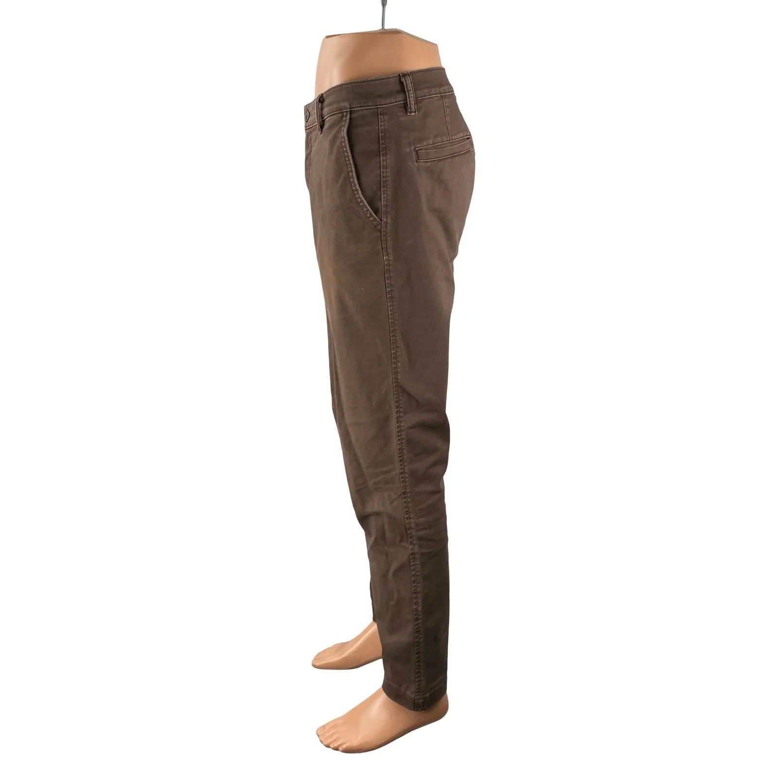 Levi's XX EZ Men's Brown High Rise Casual Straight Chino Denim Jeans Pants 32 - Image 2