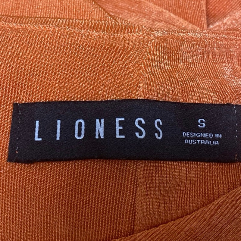 Lioness Orange Velvet Velour Sleeveless Racerback Tank Mini Bodycon Dress Size S - Image 4