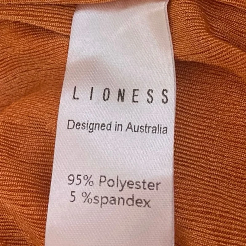 Lioness Orange Velvet Velour Sleeveless Racerback Tank Mini Bodycon Dress Size S - Image 5