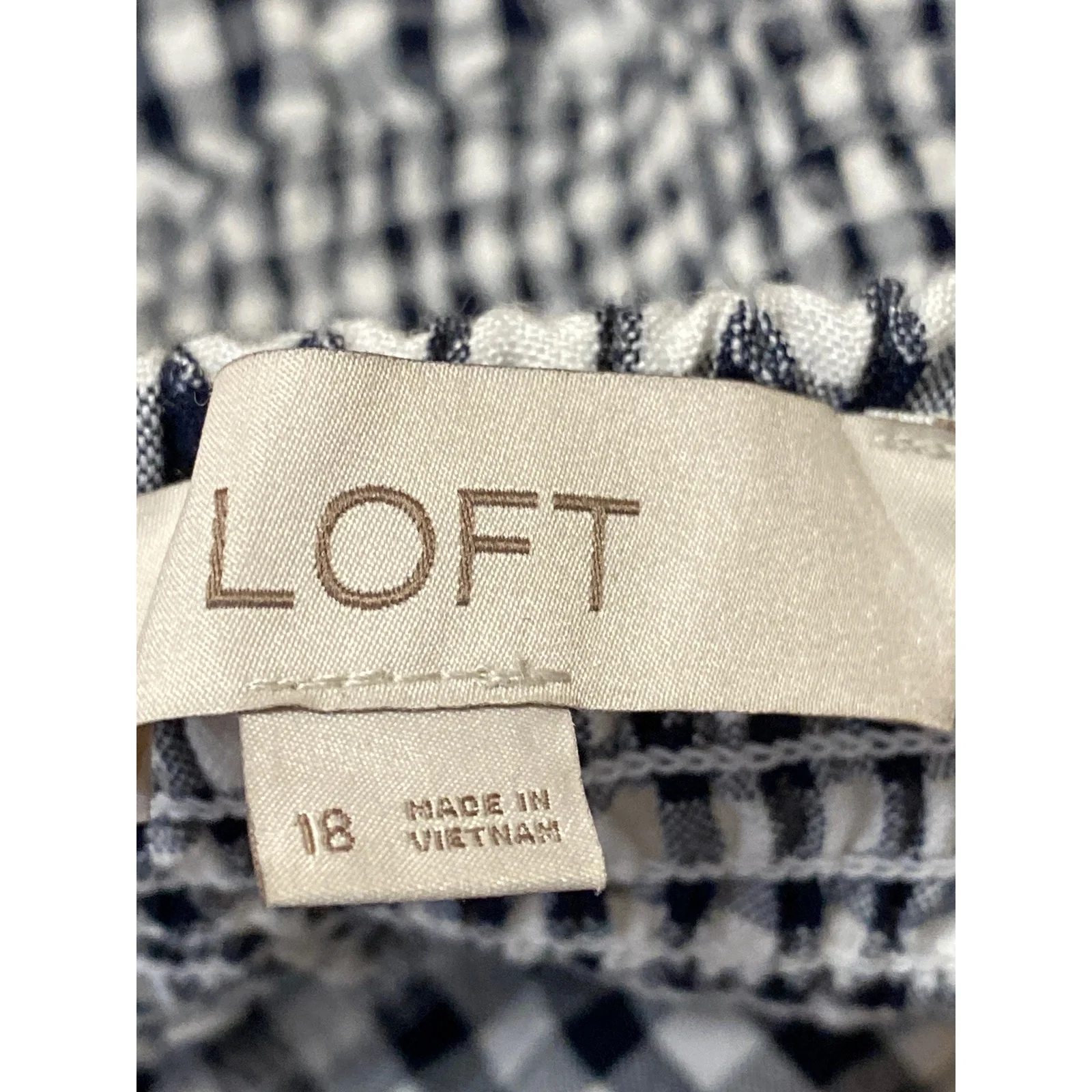 LOFT Womens Black White Checkered Sleeveless Cami Camisole Mini A-line Dress 18 - Image 4