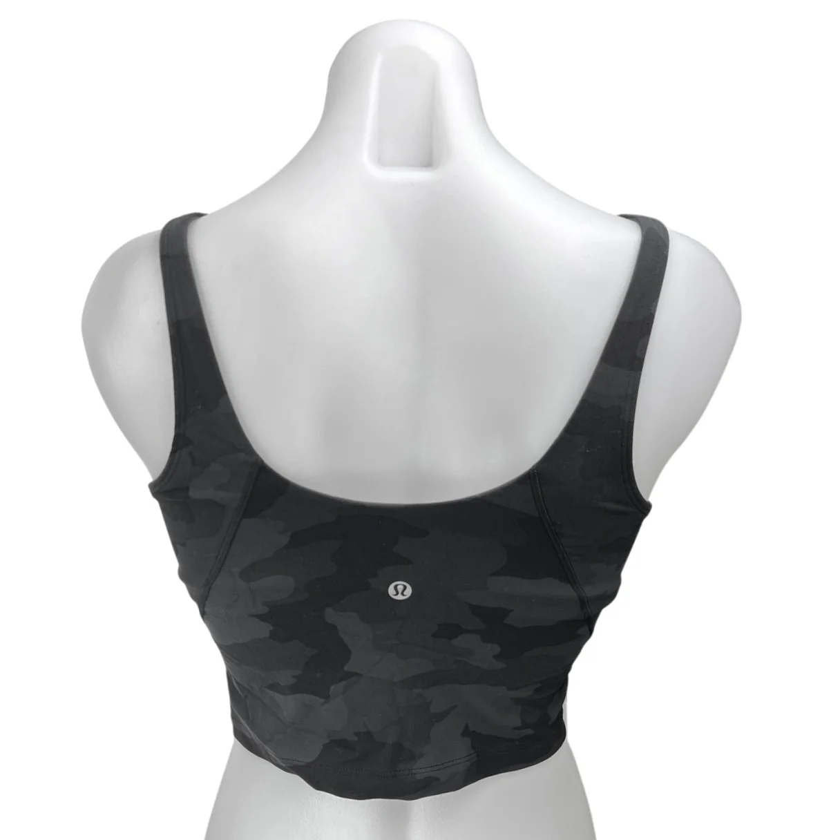 Lululemon Align Women's Black Camo Camouflage Army Sleeveless Crop Tank Top Sz 2 - Image 2