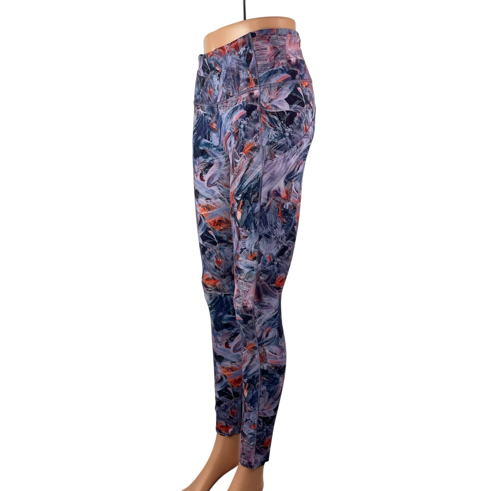 Lululemon Base Pace Abstract Skinny Yoga Athletic Activewear Leggings Pants Sz 6 - Image 3