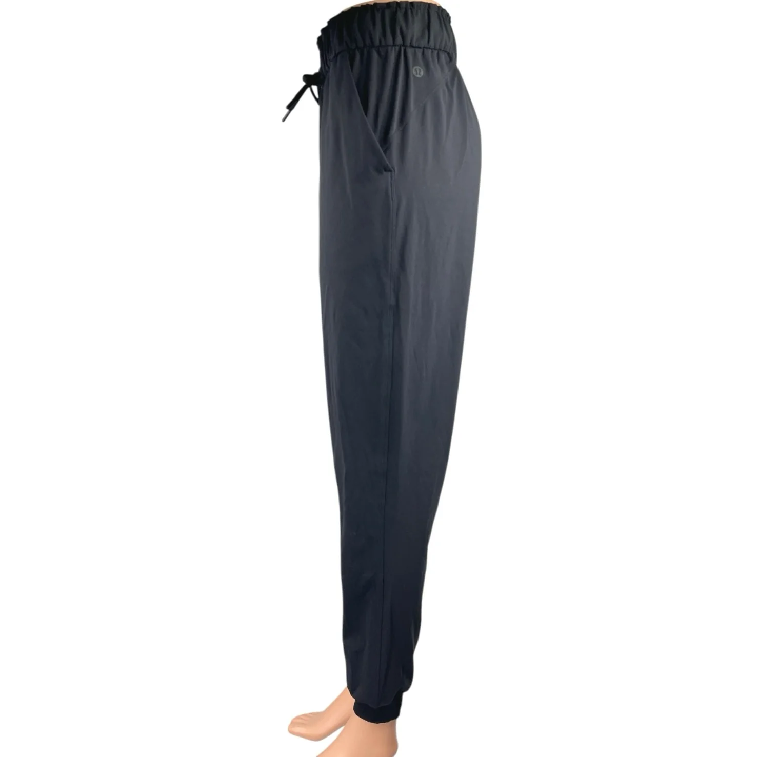 Lululemon Black High Waist Elastic Waist Athletic Trousers Joggers Sweat Pants 4 - Image 2