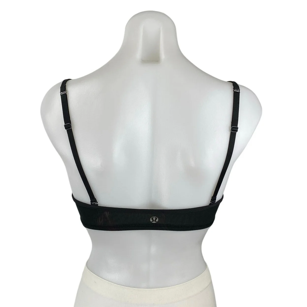 Lululemon Daily Black Floral Sleeveless Activewear Sports Bra Crop Tank Top S - Image 3