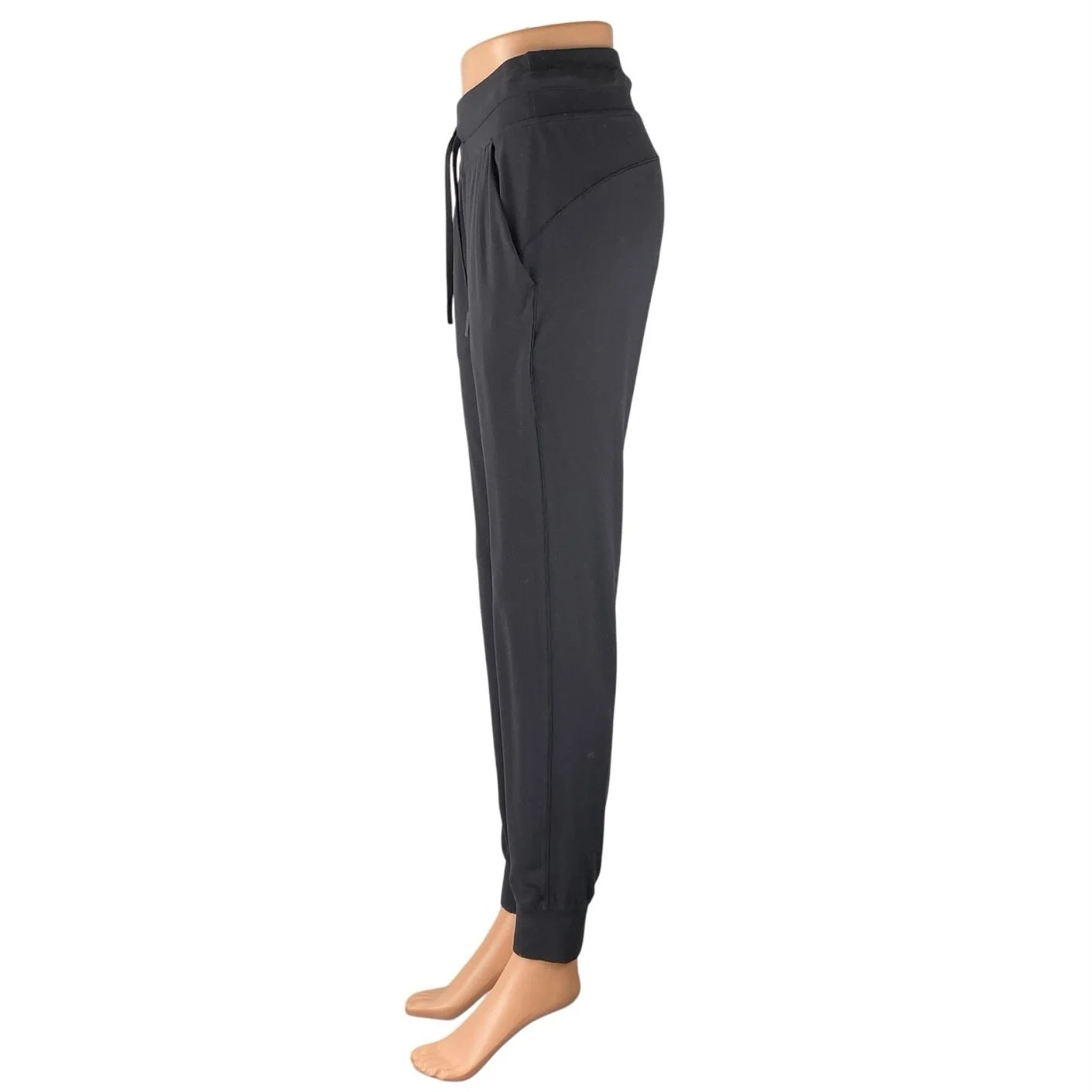 Lululemon Women's Black Drawstring Activewear Athletic Trousers Joggers Pants 4 - Image 2