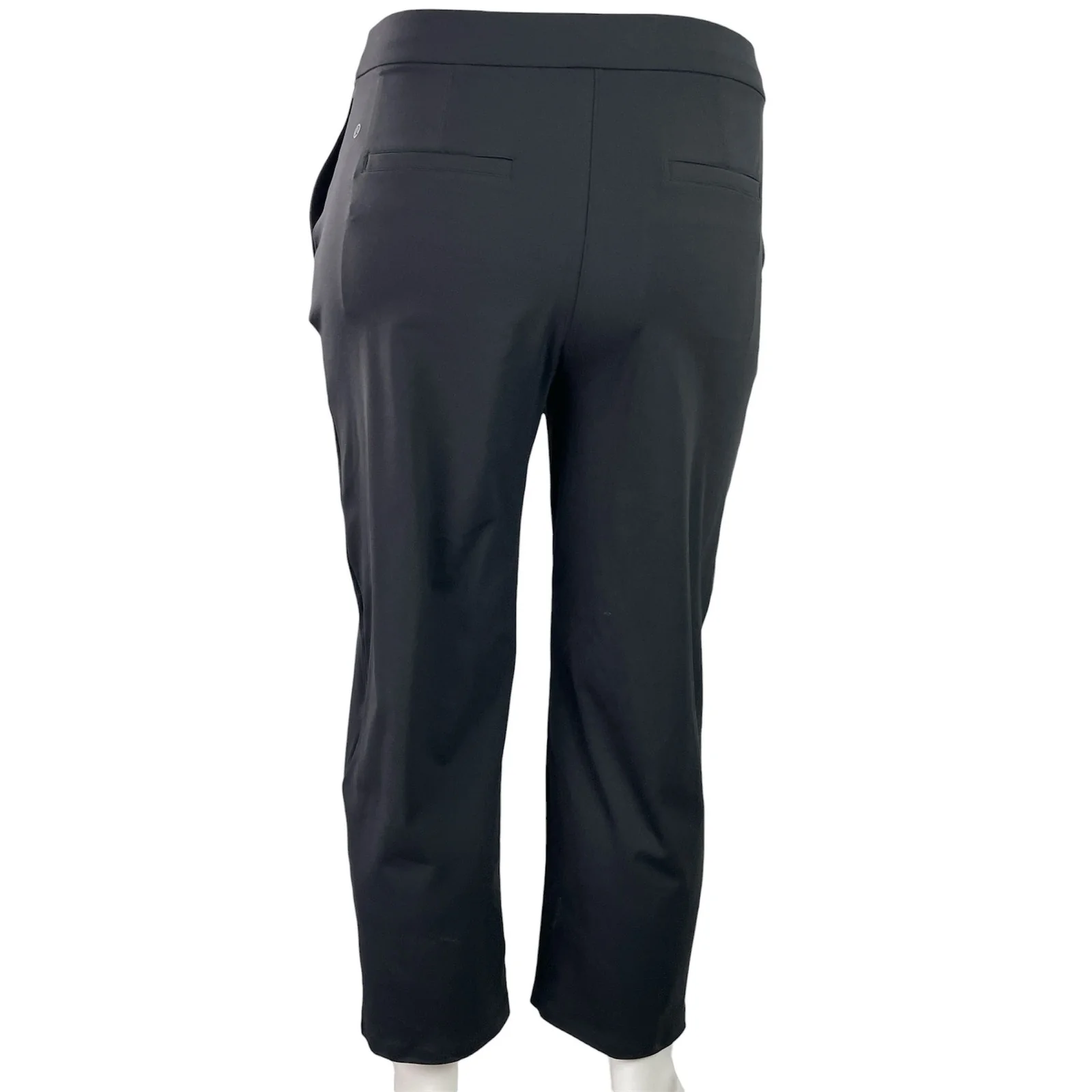 Lululemon Women's Black High Rise Casual Slim Tapered Leg Trouser Dress Pants XL - Image 3