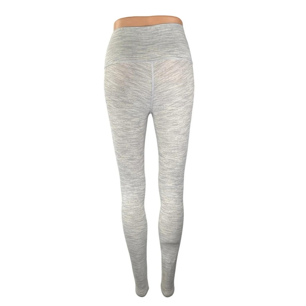 Lululemon Women's Light Gray Mid Rise Yoga Workout Athletic Legging Pants Size 2 - Image 3