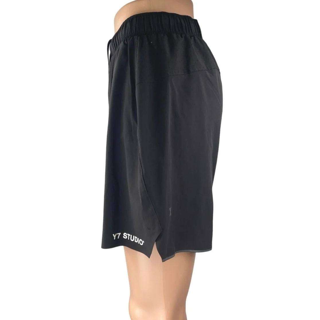 Lululemon x Y7 Studio Women's Black Elastic Waist Activewear Gym Surge Shorts 4 - Image 2