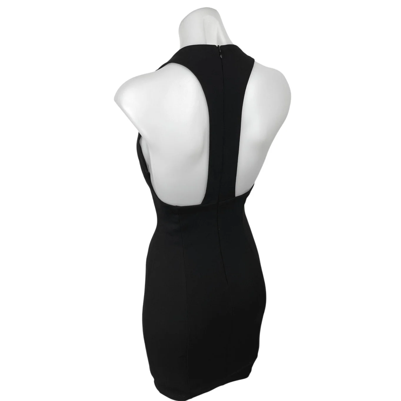 Lulus Women's Black Sleeveless Racerback V-neck Mini Pencil Bodycon Dress XS - Image 6