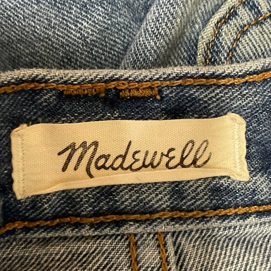 Madewell Balloon Women's Blue High Waisted Barrel Baggy Denim Jeans Size 28 - Image 6