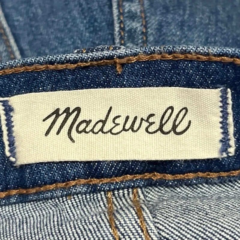 Madewell Blue Beaded Embroidered High Rise Slim Boyjean Skinny Denim Jeans Sz 24 - Image 5