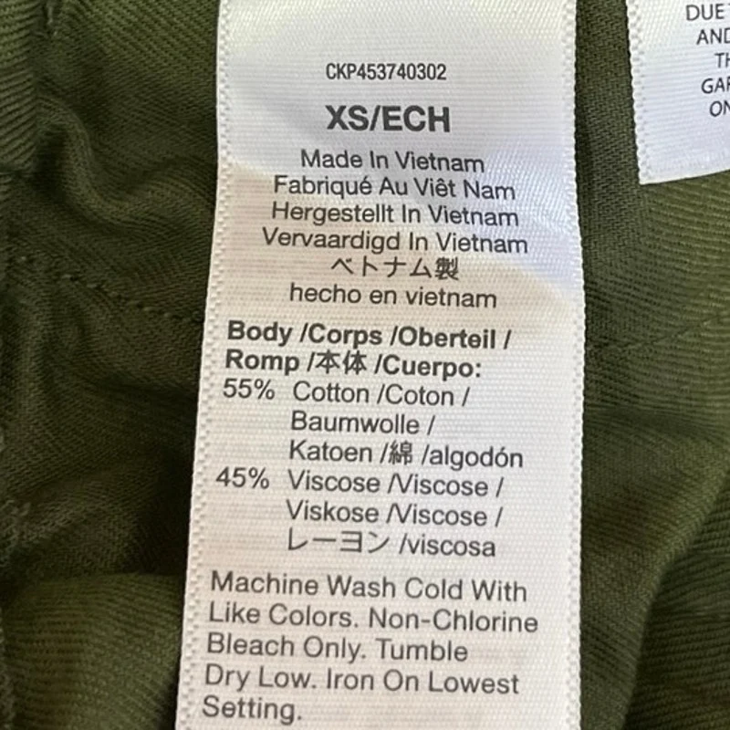 Madewell Womens Green High Rise Elastic Waist Pull On Casual Mini Shorts Size XS - Image 4