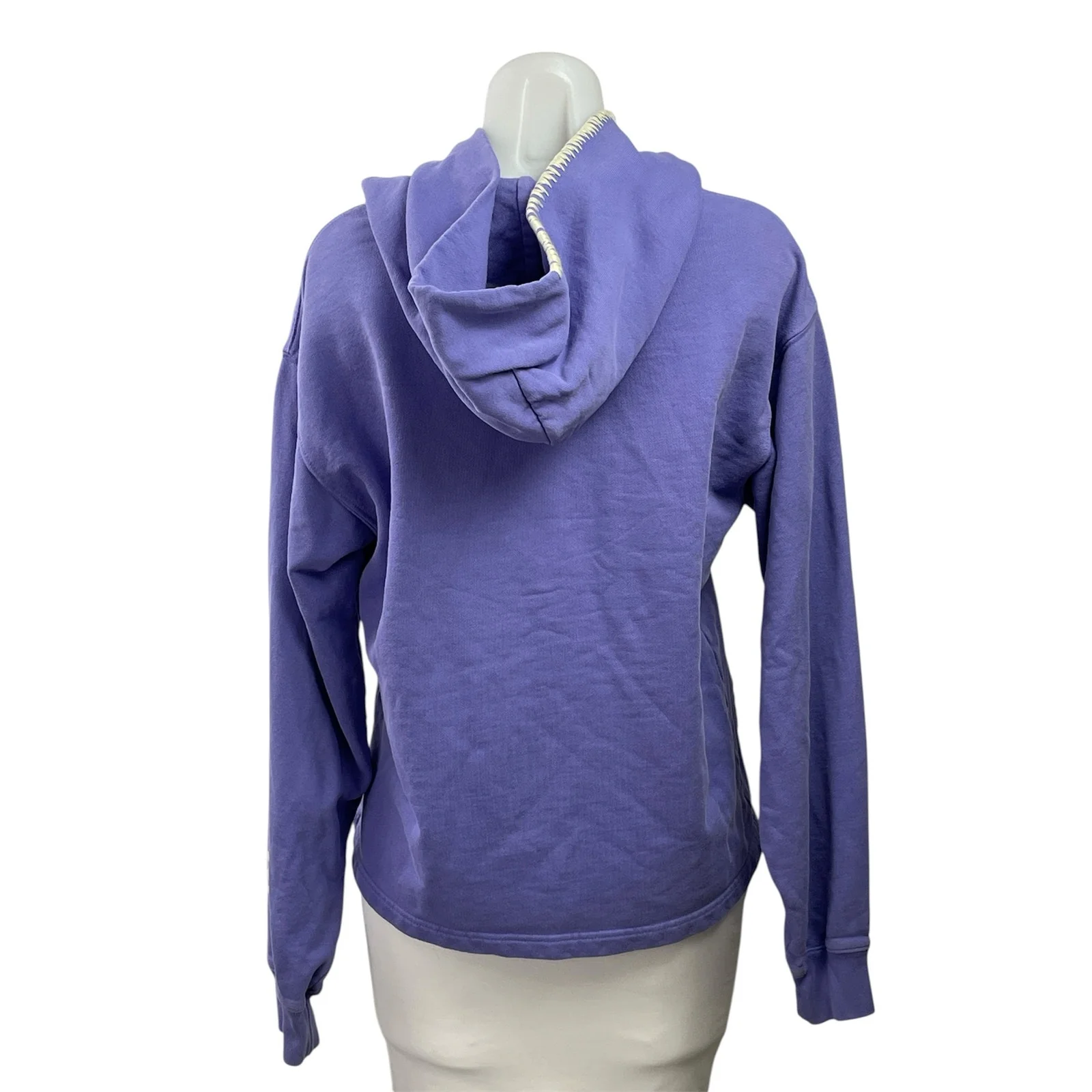 Madhappy Womens Purple Logo Long Sleeve Knit Hoodie Hooded Sweatshirt Top Size S - Image 3