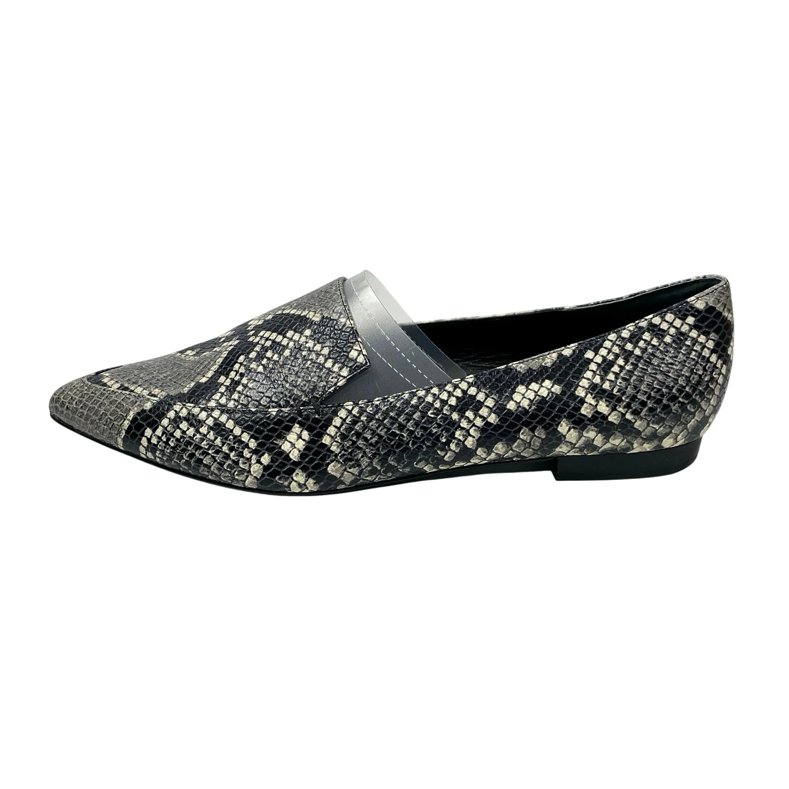 Marc Fisher Zurri Pointed Toe Snakeskin Animal Print Leather Loafer Shoes Sz 10