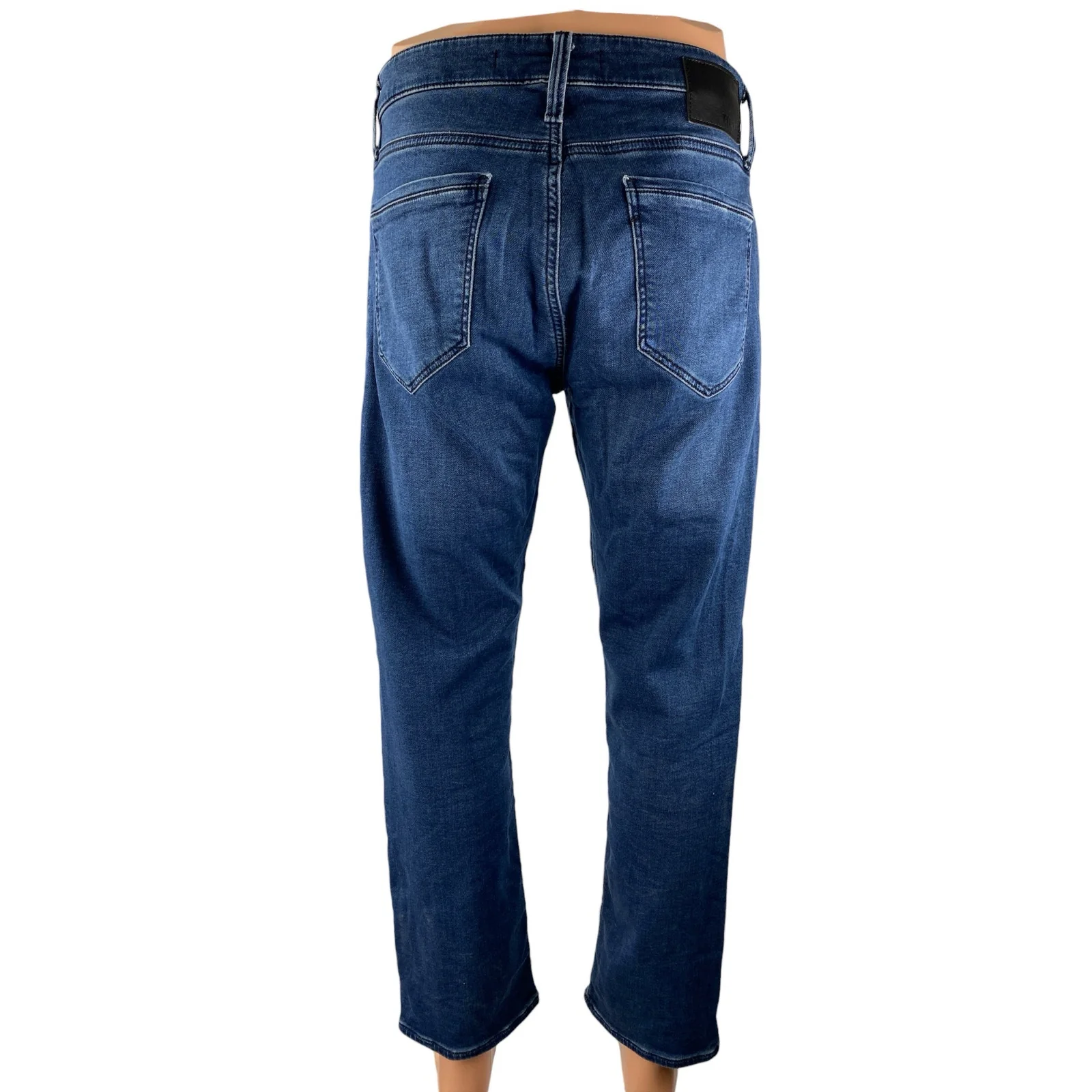 Mavi Athletic Denim Men's Blue High Rise Slim Straight Denim Jeans Pants Size 32 - Image 2
