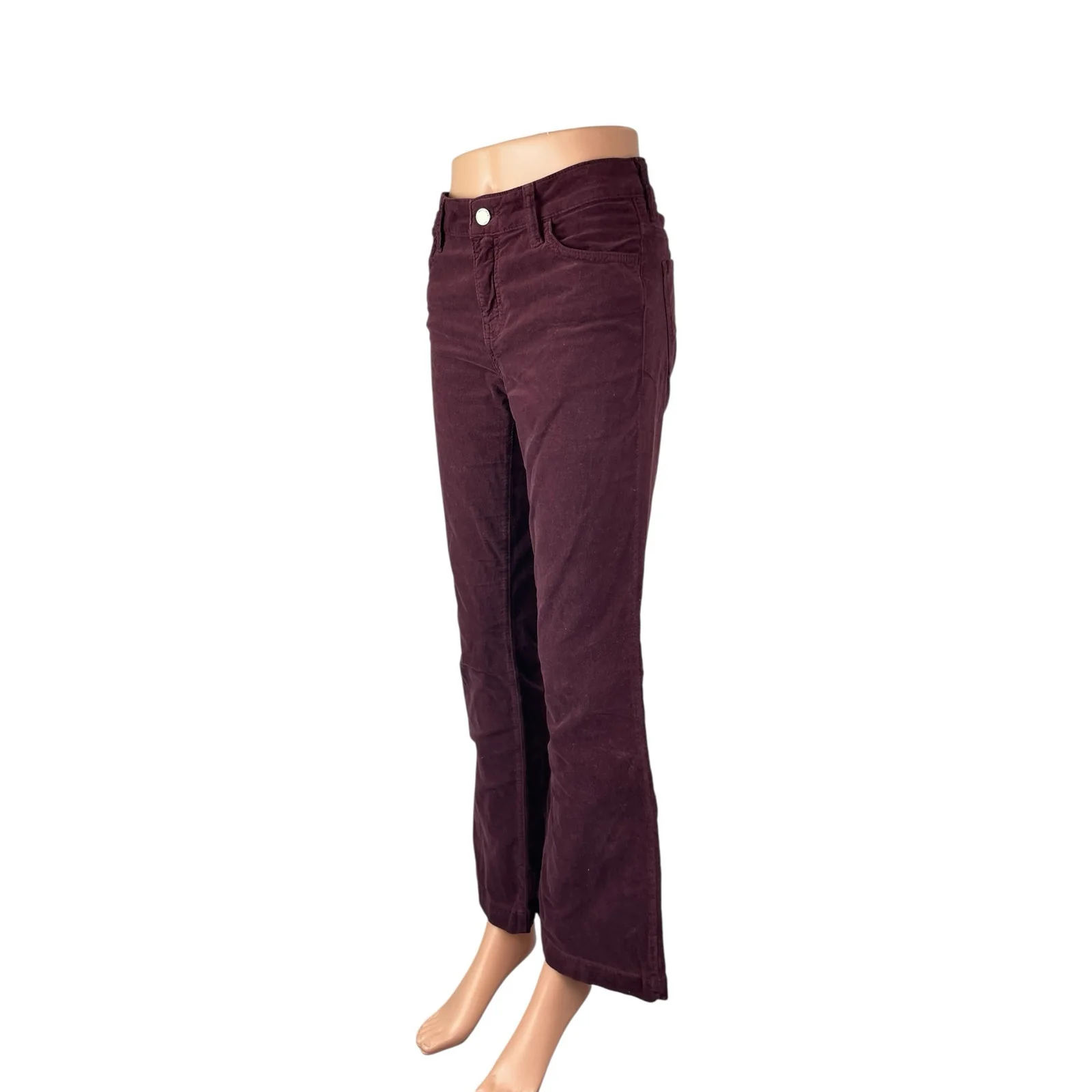 Mavi Sydney Womens Red Maroon Mid Rise Flared Bootcut Trousers Pants Size 25/30 - Image 3