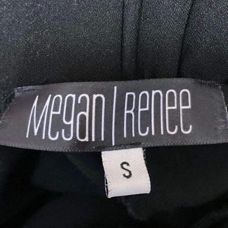 Megan Renee Fly Girl Black Elastic Waist Tapered Tie Leg Trousers Pants Size S - Image 4