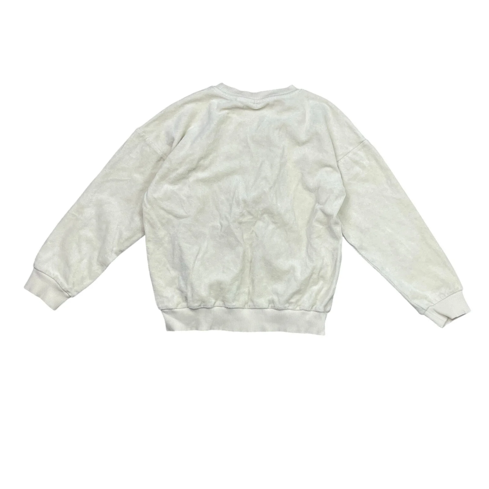 Mini Rodini Kids Cream Teddy Bear Patch Crew Neck Long Sleeve Sweater Top 8-9YO - Image 4