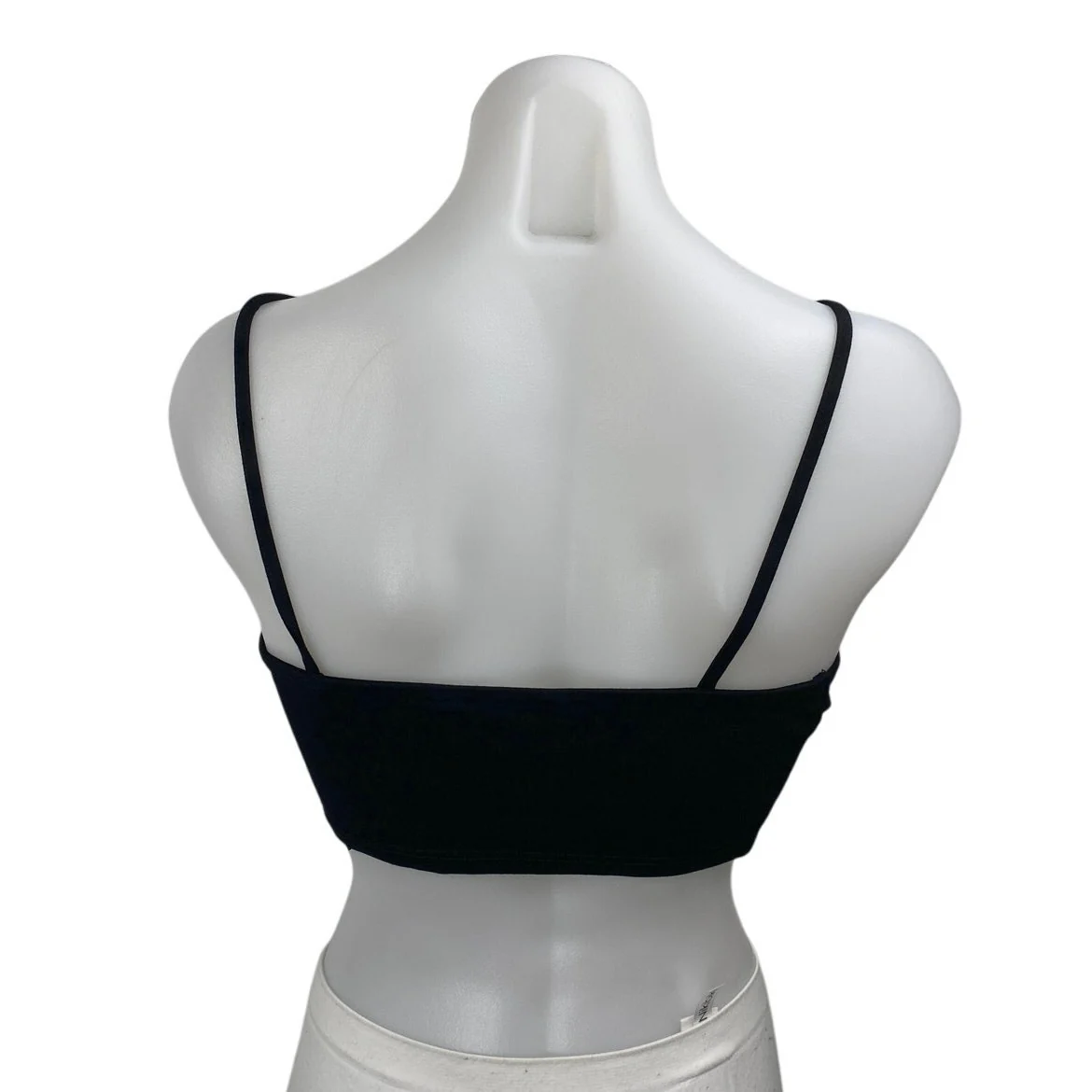 Miss Selfridge Black Floral Embroidered Sleeveless Cami Camisole Crop Tank Top 4 - Image 2