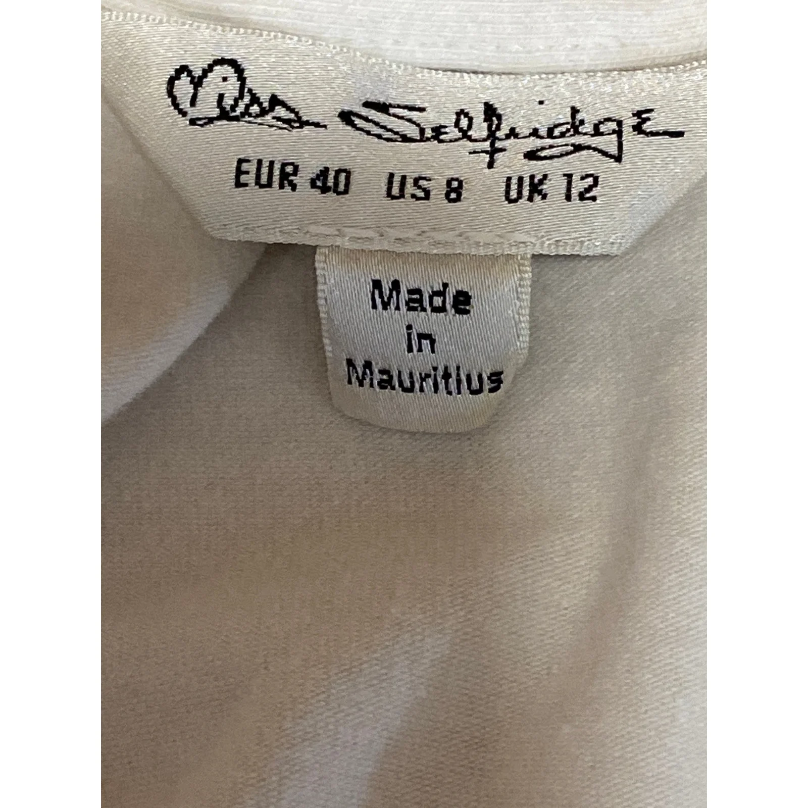 Miss Selfridge White Floral Embroidery Tie Front V Neck Crop Peplum Blouse Top 8 - Image 5