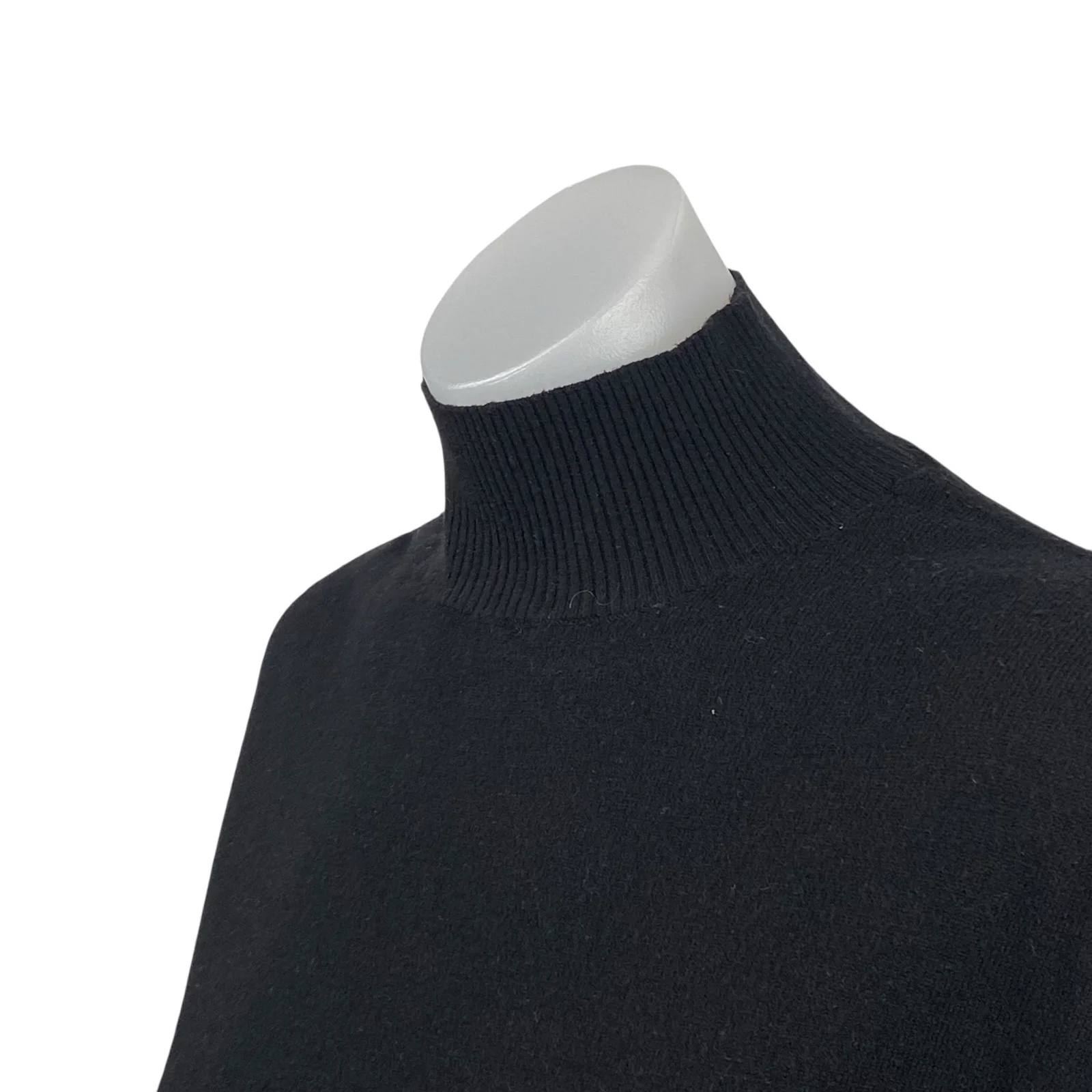 MNG Mango Women's Black Long Sleeve Turtleneck Knit Longline Sweater Top Size S - Image 2