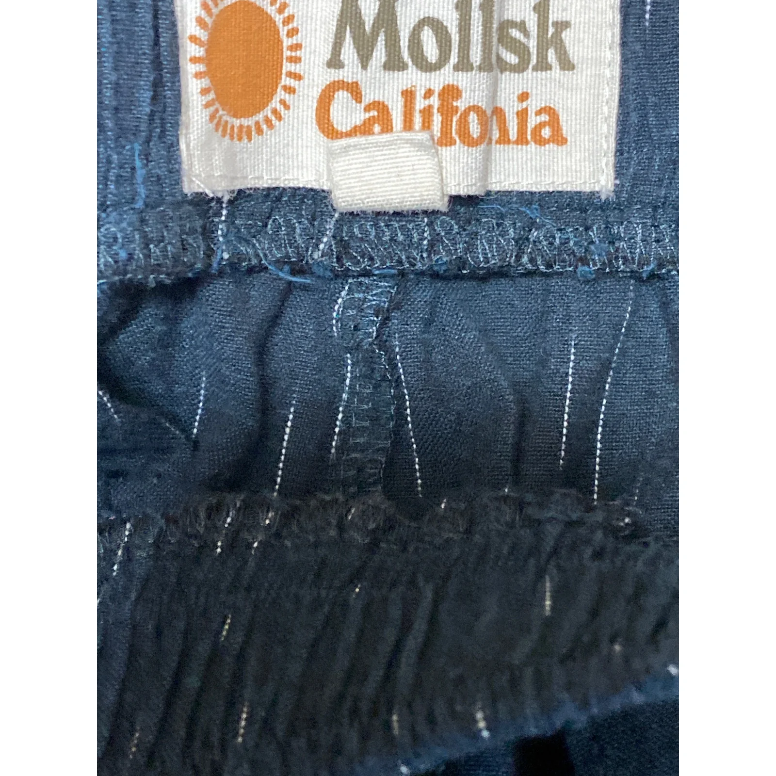 Mollusk Shell Midnight Ikat Women's Wide Leg Yoga Athletic Activewear Shorts XS - Image 5