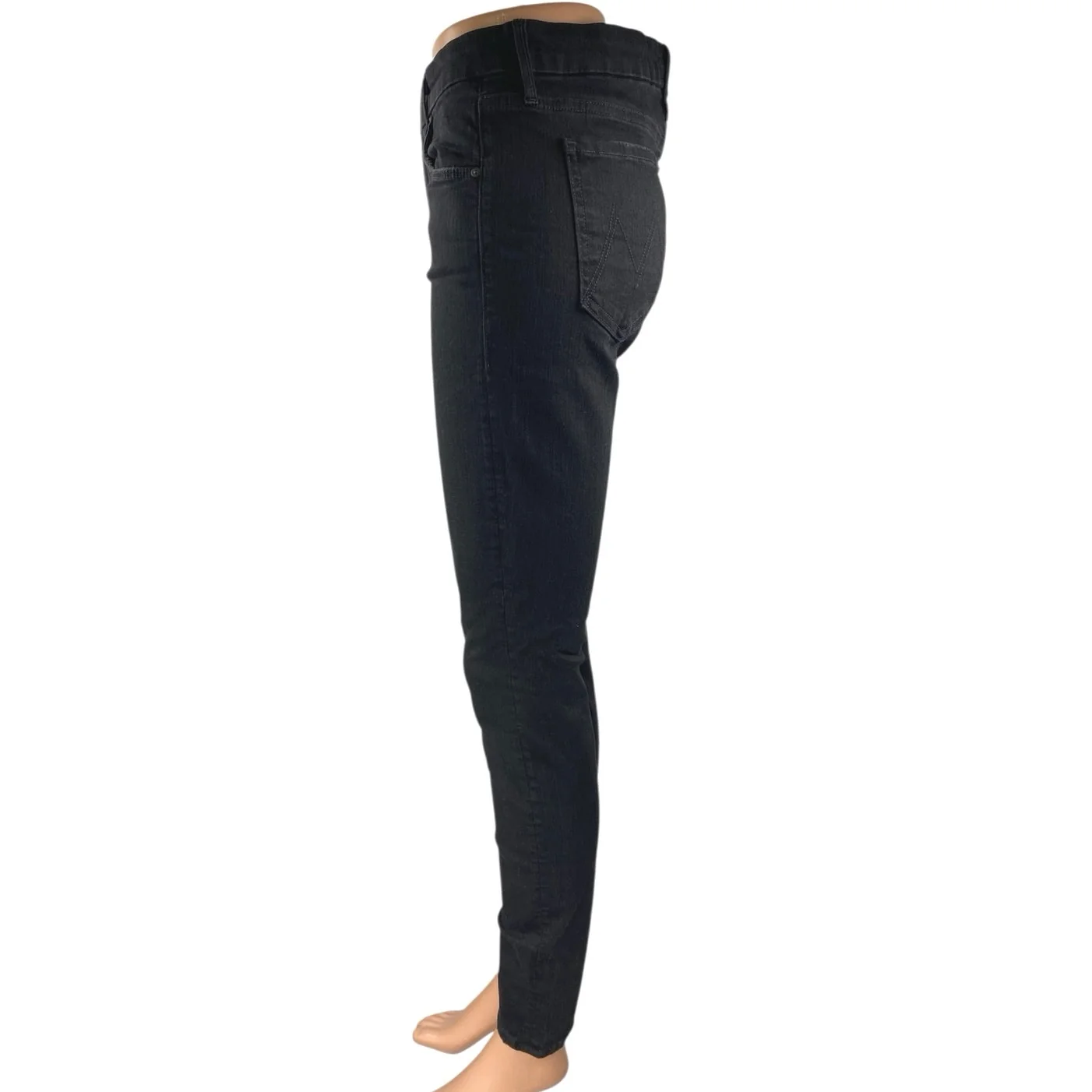 Mother The Looker Women's Black High Waisted Skinny Denim Jeans Pants Size 28 - Image 2