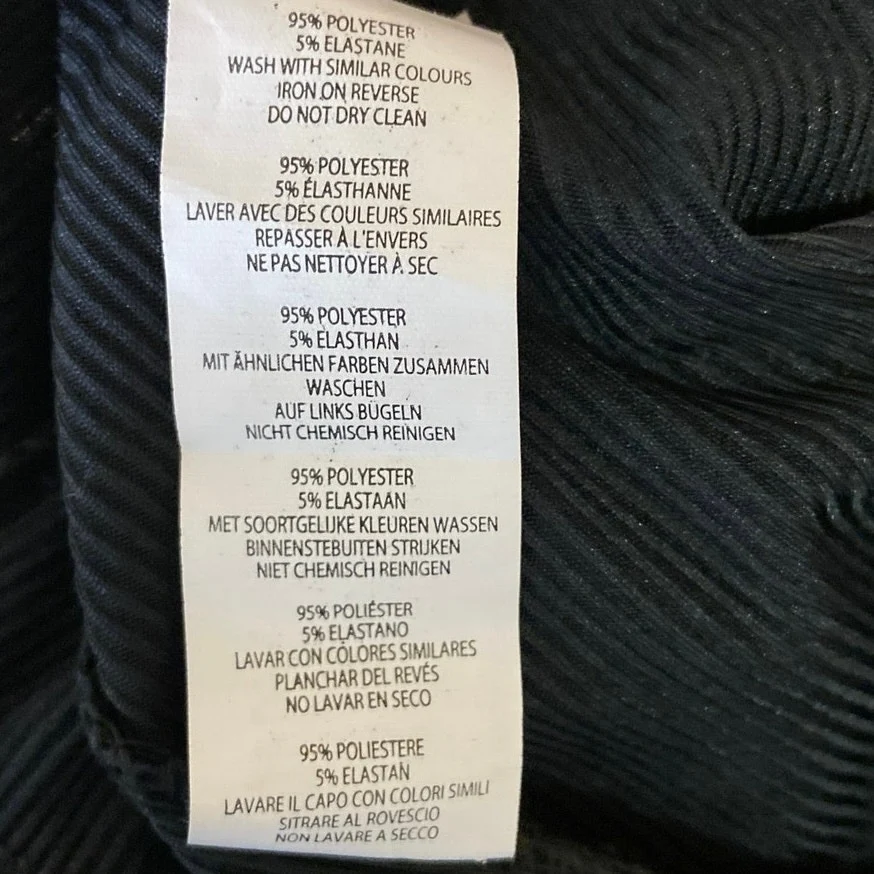 Nasty Gal Black Ribbed Straight Leg Pull On Yoga Fitness Relaxed Trouser Pants 6 - Image 6