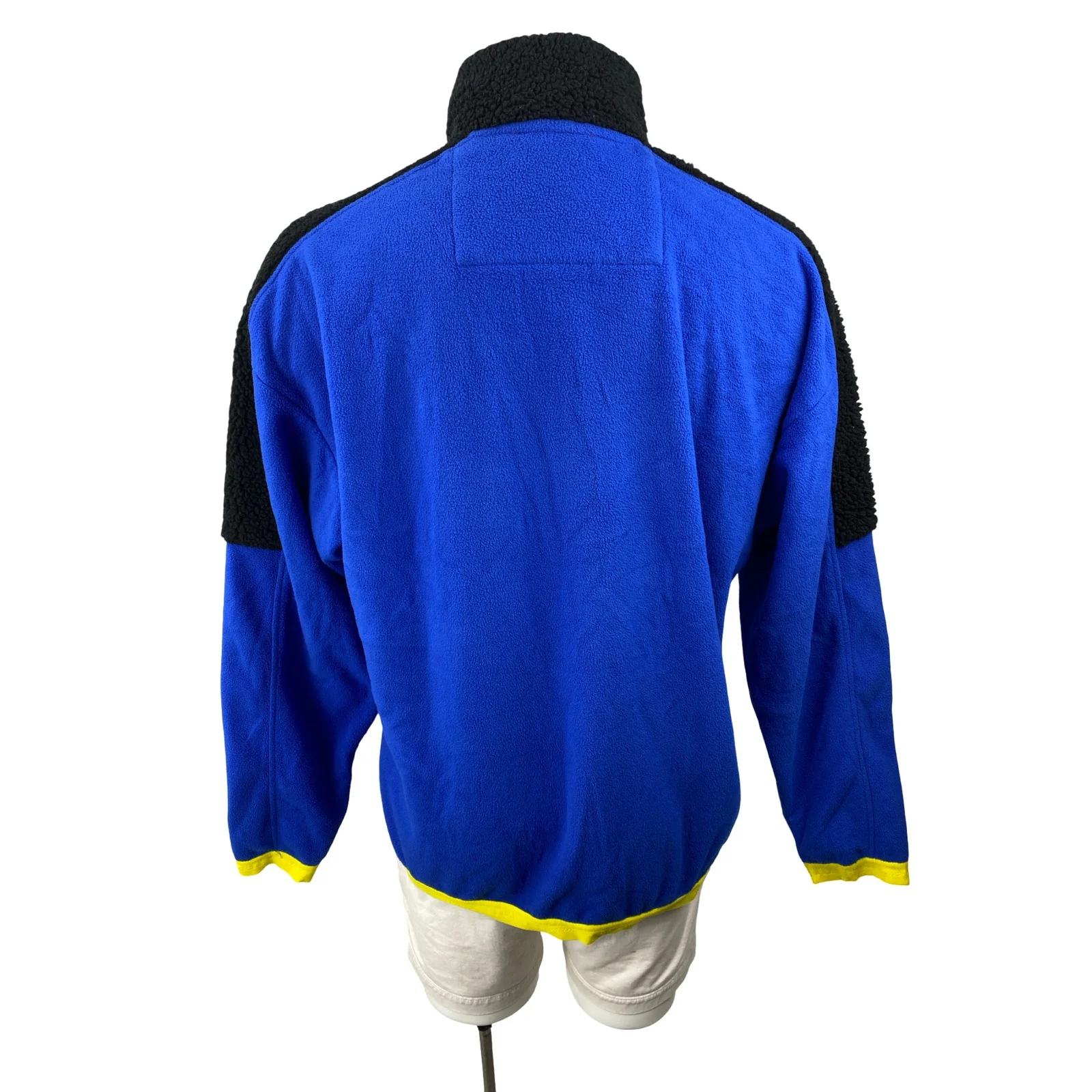 Nautica Competition Sustainably Crafted 1/4 Zip Blue Fleece Sweater Jacket Sz L - Image 4