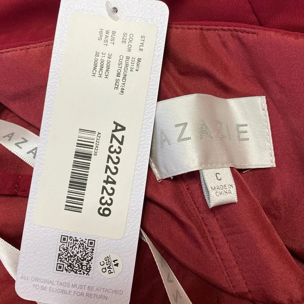 NEW Azazie Moira Red Sleeveless Cami Camisole Tank A Line Maxi Dress One Size - Image 4