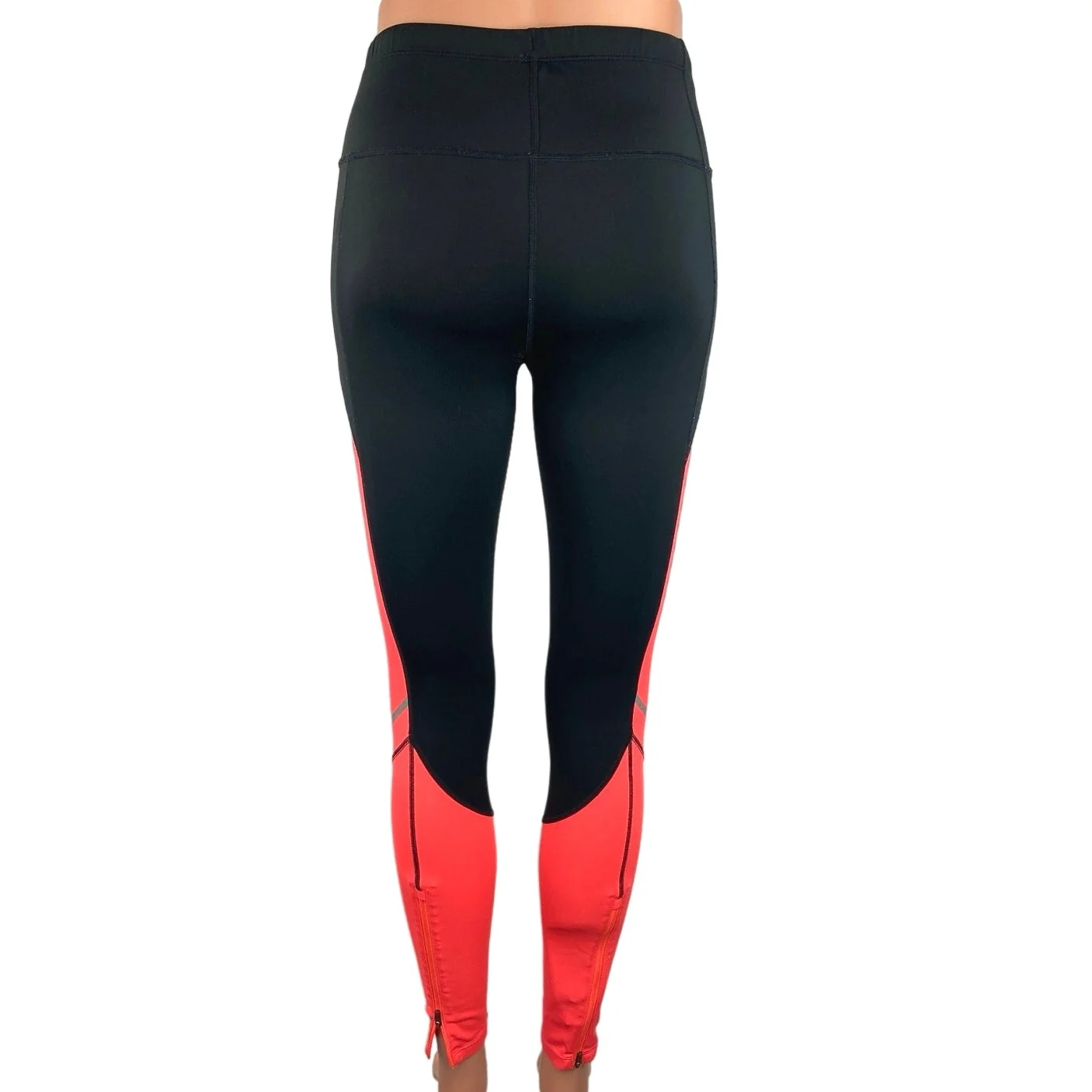 New Balance Black Pink Accelerate Low Rise Crop Activewear Yoga Tight Leggings S - Image 3