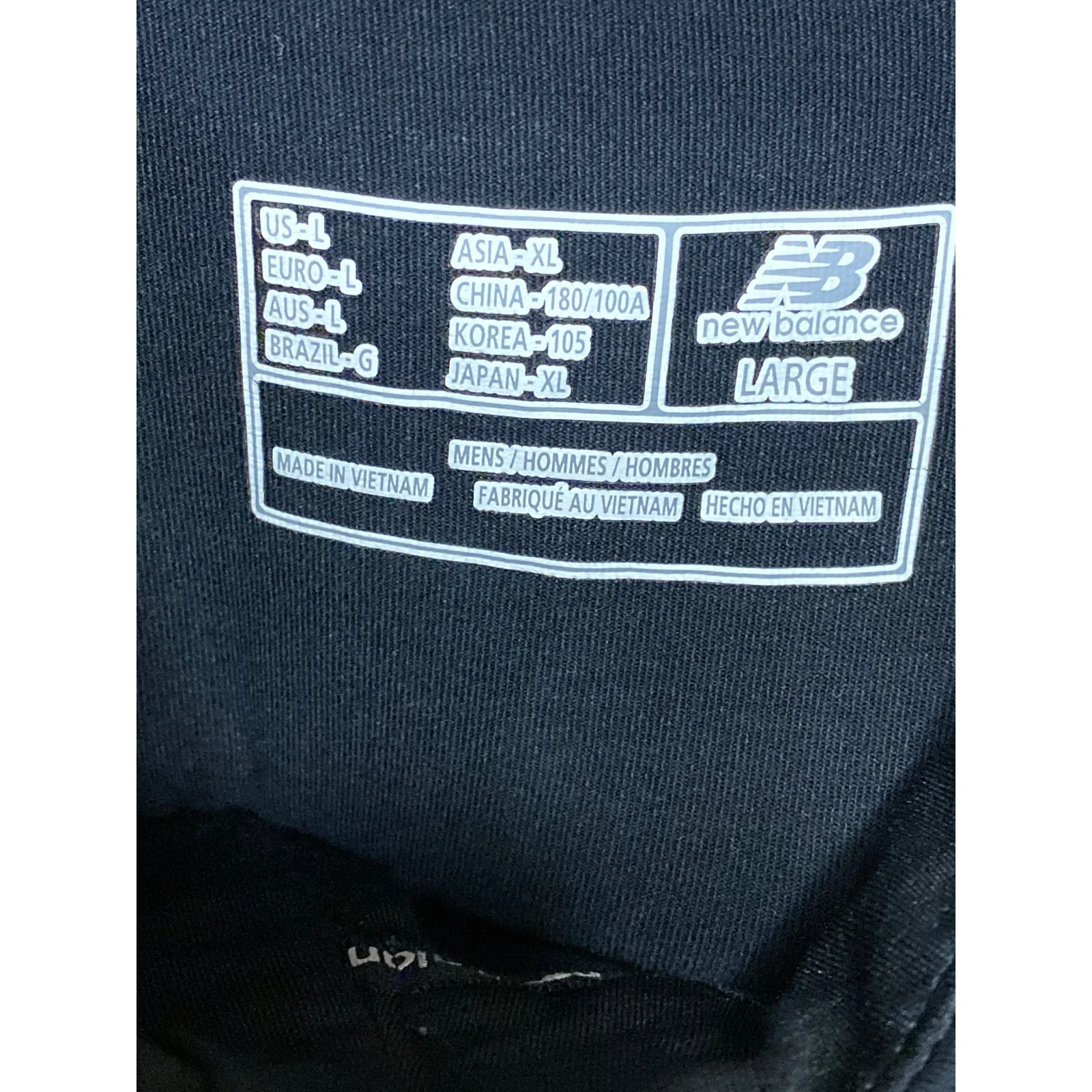 New Balance Men's Black High Neck Long Sleeve Sports Athletic Activewear Top L - Image 5