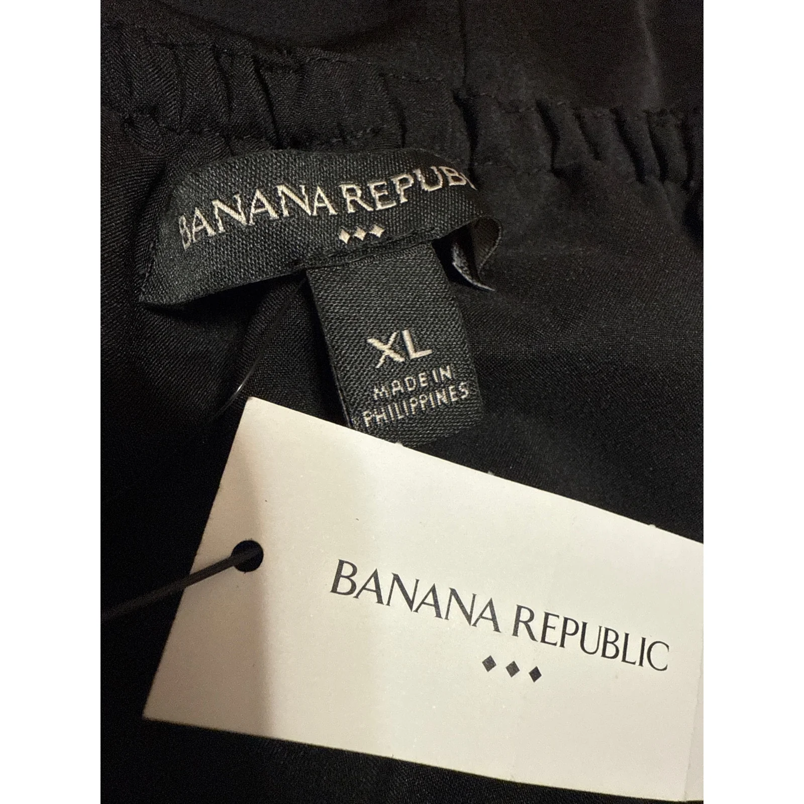 NEW Banana Republic Black Strapless Sweetheart Bandeau Tube Blouse Top Size XL - Image 3