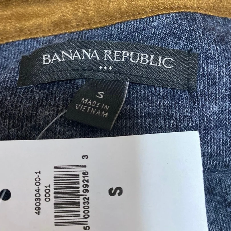 NEW Banana Republic Men's Gray Long Sleeve Casual Henley T Shirt Tee Top Size S - Image 3