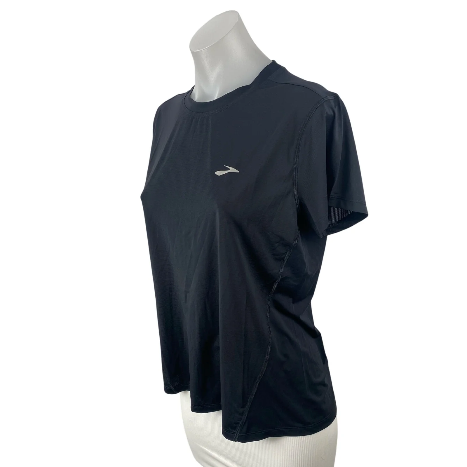 NEW Brooks Sprint Free Short Sleeve 3.0 Black Athletic Activewear Shirt Top Sz M - Image 2