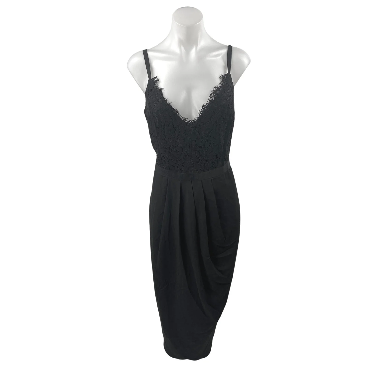 NEW City Chic  Black Floral Lace Corset Sleeveless Maxi Sheath Dress Size XS
