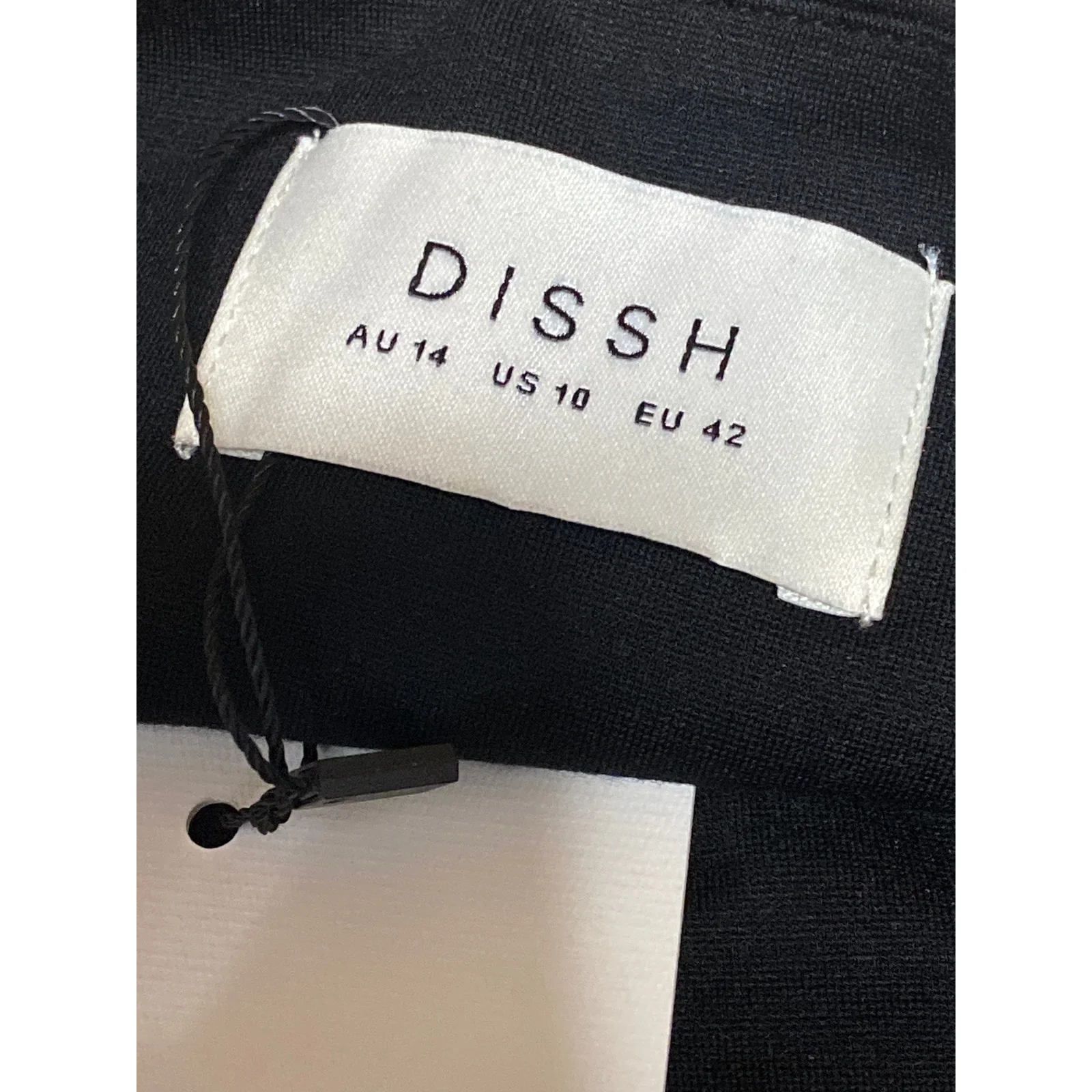 NEW Dissh Black Sleeveless Square Neck Mini Puffball Tank Bubble Hem Dress Sz 14 - Image 3