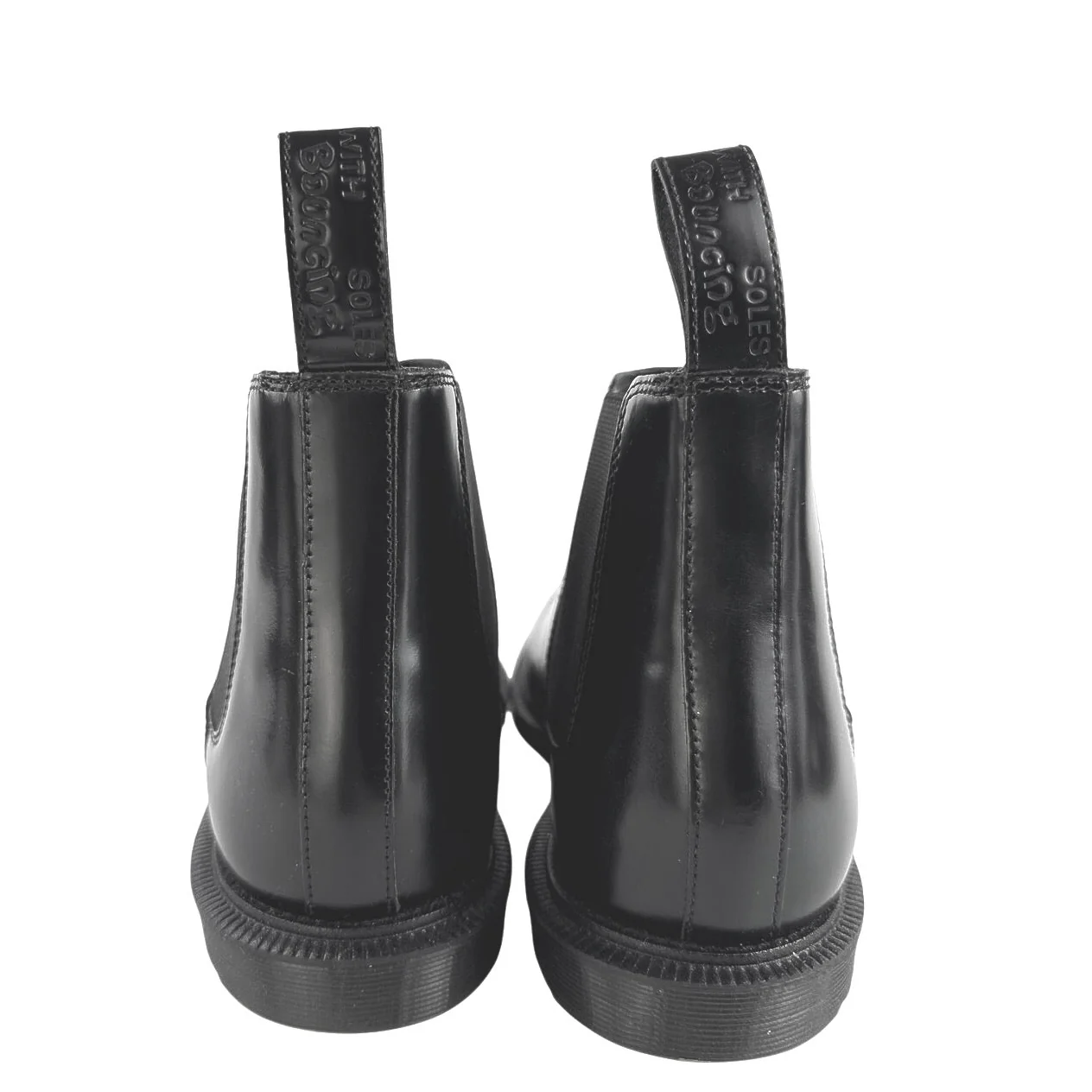 NEW Dr. Martens Wilde Men's Black Patent Leather Slip-On Ankle Chelsea Boots Size 10 - Image 3