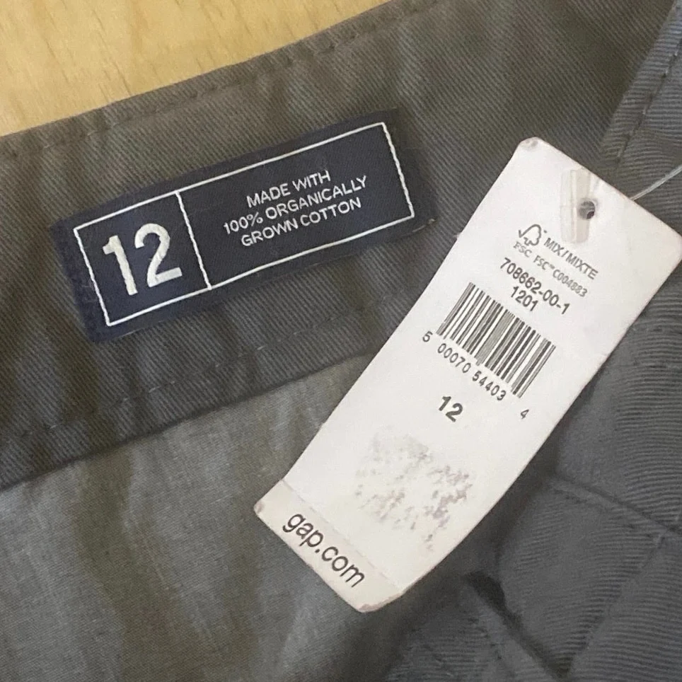 NEW GAP Gray Pleated High Rise Baggy Barrel Palazzo Wide Leg Trousers Pants 12 - Image 6
